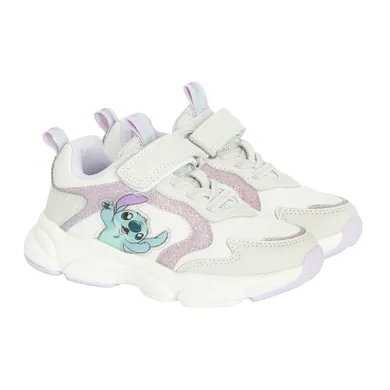 Cool Club, Buty sportowe dziewczęce, białe, świecąca podeszwa, Lilo i Stitch