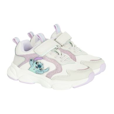 Cool Club, Buty sportowe dziewczęce, białe, świecąca podeszwa, Lilo i Stitch