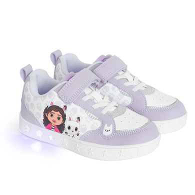 Cool Club, Buty sportowe dziewczęce, fioletowe, świecąca podeszwa, Koci Domek Gabi