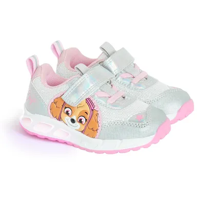 Cool Club, Buty sportowe dziewczęce, srebrne, świecąca podeszwa, Psi Patrol