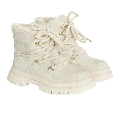 Cool Club, Buty zimowe dziewczęce, ocieplane, beżowe