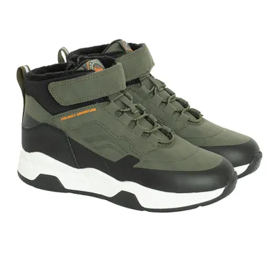 Cool Club, Buty zimowe, zielone, ocieplane, skórzana wkładka