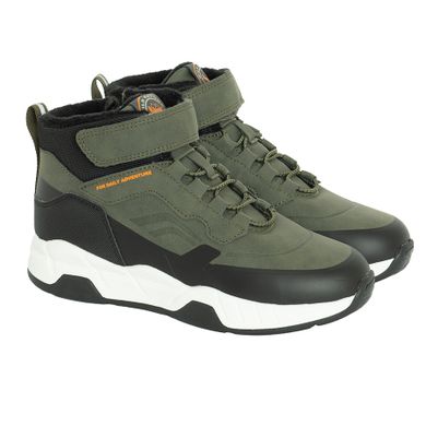 Cool Club, Buty zimowe, zielone, ocieplane, skórzana wkładka