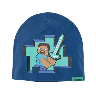 Cool Club, Czapka chłopięca, granatowa, Minecraft