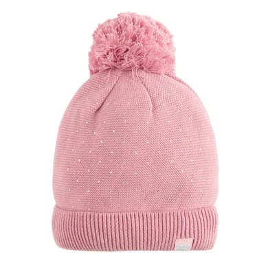 Cool Club, Czapka dziewczęca z pomponem, różowa