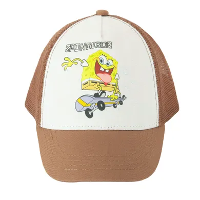 Cool Club, Czapka z daszkiem chłopięca, brązowa, SpongeBob