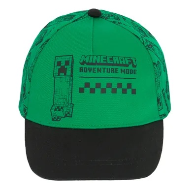 Cool Club, Czapka z daszkiem chłopięca, zielona, Minecraft
