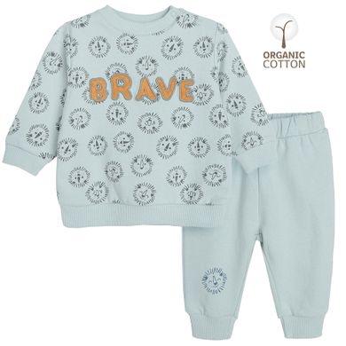 Cool Club, Dres chłopięcy, bawełna organiczna, miętowy