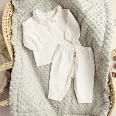 Cool Club, Dres dziewczęcy, beżowy melanż