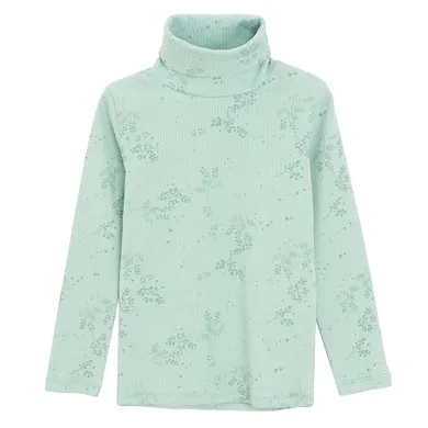 Cool Club, Golf dziewczęcy, prążkowany, zielony