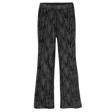 Cool Club, Jegginsy dziewczęce, flare, welurowe, czarne