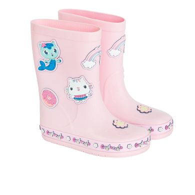 Cool Club, Kalosze dziewczęce, różowe, podeszwa Barefoot, Koci Domek Gabi