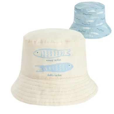 Cool Club, Kapelusz chłopięcy, dwustronny, beżowo-niebieski