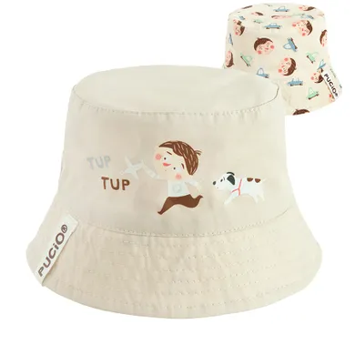 Cool Club, Kapelusz chłopięcy, dwustronny, beżowy, Pucio