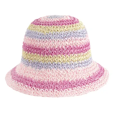 Cool Club, Kapelusz dziewczęcy, słomiany, różowy