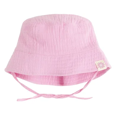 Cool Club, Kapelusz muślinowy dziewczęcy, wiązany, różowy
