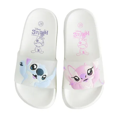 Cool Club, Klapki dziewczęce, białe, Lilo i Stitch