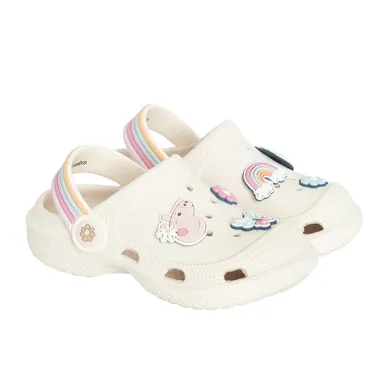 Cool Club, Klapki dziewczęce, ecru, Świnka Peppa