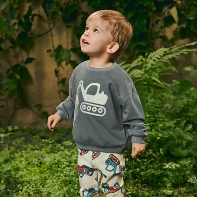 Cool Club, Komplet chłopięcy, Bluza, Legginsy, prążkowane, mix