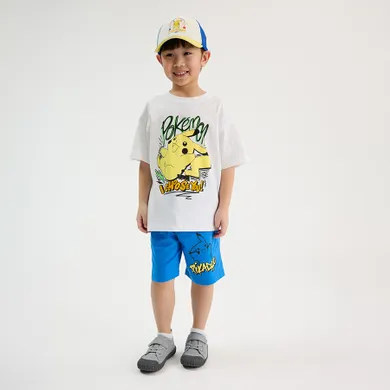 Cool Club, Komplet chłopięcy, T-shirt, Szorty, mix, Pokemon
