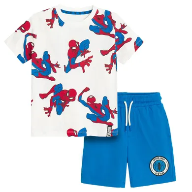 Cool Club, Komplet chłopięcy, T-shirt, Szorty, mix, Spider-Man