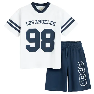 Cool Club, Komplet chłopięcy, T-shirt, Szorty, oversize, mix