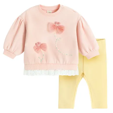 Cool Club, Komplet dziewczęcy, Bluza, Jegginsy, mix