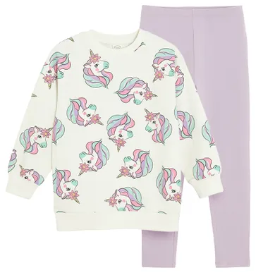 Cool Club, Komplet dziewczęcy, Bluza, Legginsy, mix