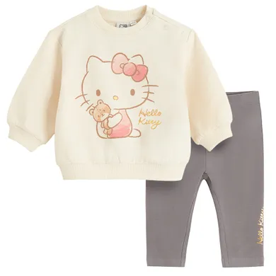 Cool Club, Komplet dziewczęcy, Bluza oversize, Legginsy, mix, Hello Kitty