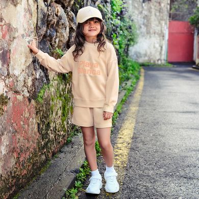 Cool Club, Komplet dziewczęcy, Bluza, Szorty, pomarańczowy