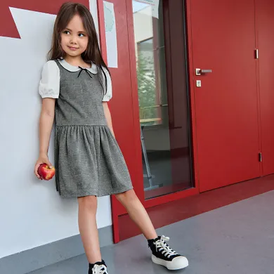 Cool Club, Komplet dziewczęcy, Bluzka z krótkim rękawem, Sukienka bez rękawów, mix