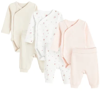 Cool Club, Komplet dziewczęcy, Body z długim rękawem, Półśpiochy, mix, zestaw, 3 szt.