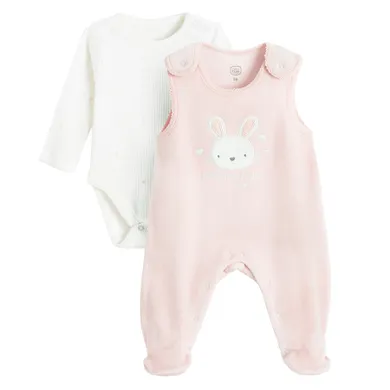 Cool Club, Komplet dziewczęcy, Body z długim rękawem, Śpiochy, mix