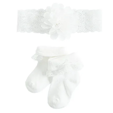 Cool Club, Komplet dziewczęcy, Opaska, Skarpetki, biały