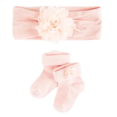Cool Club, Komplet dziewczęcy, Opaska, Skarpetki, różowy