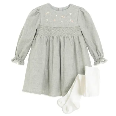 Cool Club, Komplet dziewczęcy, Sukienka z długim rękawem, Rajstopy, mix