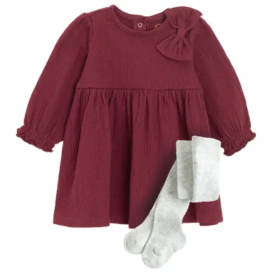 Cool Club, Komplet dziewczęcy, Sukienka z długim rękawem, Rajstopy, mix