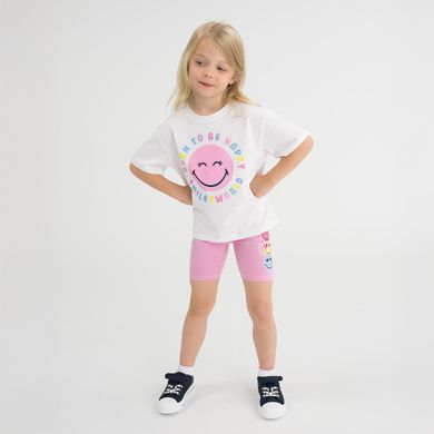 Cool Club, Komplet dziewczęcy, T-shirt, Legginsy kolarki, mix, SmileyWorld