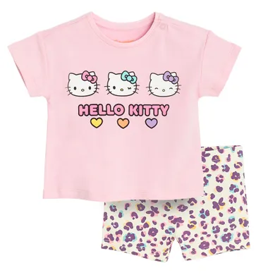 Cool Club, Komplet dziewczęcy, T-shirt, Szorty, mix, Hello Kitty