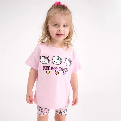 Cool Club, Komplet dziewczęcy, T-shirt, Szorty, mix, Hello Kitty