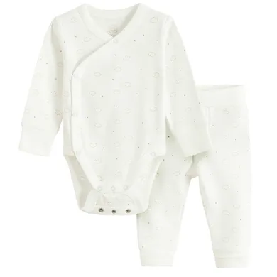 Cool Club, Komplet niemowlęcy, Body z długim rękawem, Półśpiochy, biały