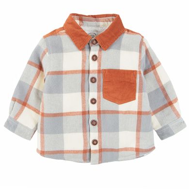 Cool Club, Koszula chłopięca z długim rękawem, szaro-brązowa