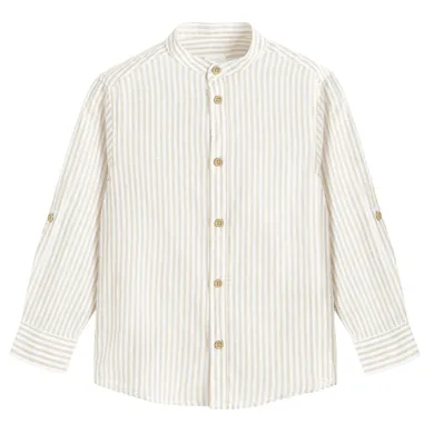 Cool Club, Koszula chłopięca z długim rękawem, z lnem, regular, mix