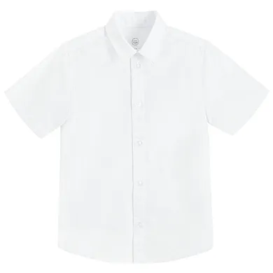 Cool Club, Koszula chłopięca z krótkim rękawem, biała, PROJEKT