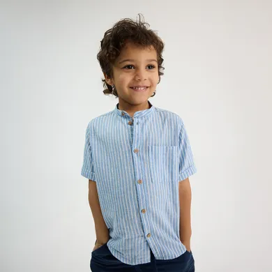 Cool Club, Koszula chłopięca z krótkim rękawem, niebieska