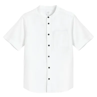 Cool Club, Koszula chłopięca z krótkim rękawem, regular, biała