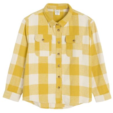 Cool Club, Koszula dziewczęca z długim rękawem, żółto-ecru