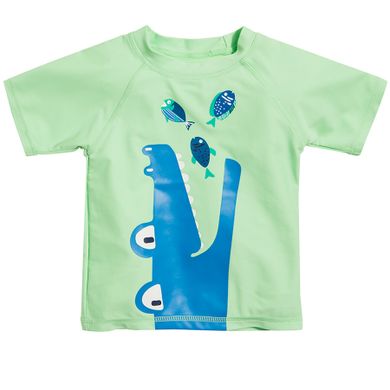 Cool Club, Koszulka kąpielowa chłopięca, zielona, krokodyl