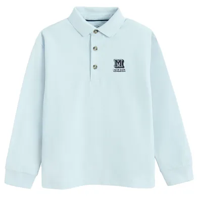 Cool Club, Koszulka polo chłopięca z długim rękawem, niebieska