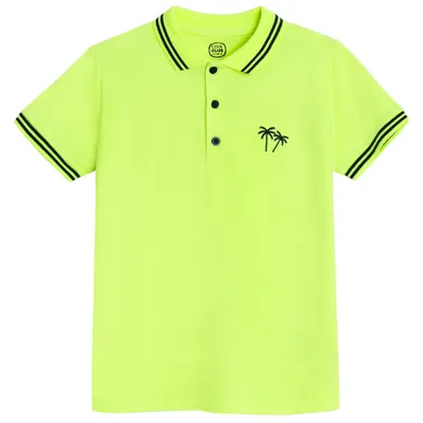 Cool Club, Koszulka polo chłopięca z krótkim rękawem, żółta